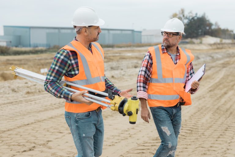 Builders going home after finishing the work